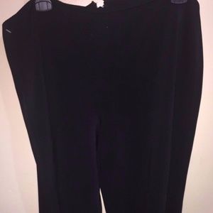 Tadashi Pants Black Palazzo Wide Leg Slits  SZ XL